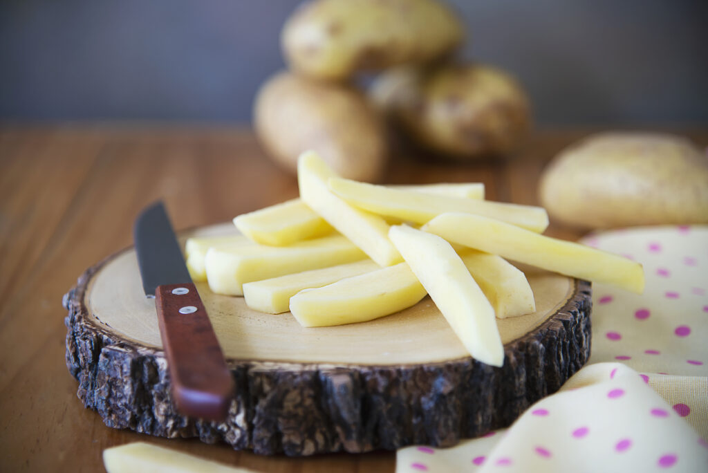Ready-made sliced potatoes