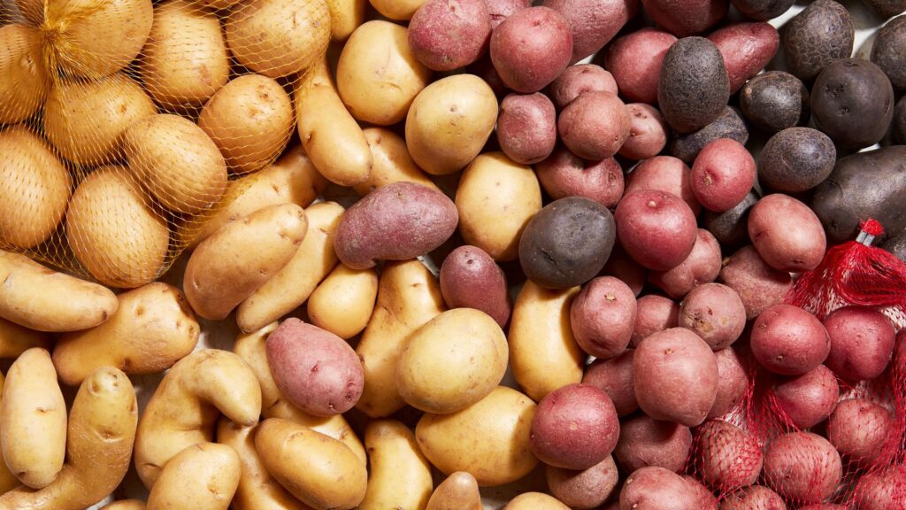 Semi-prepared potatoes