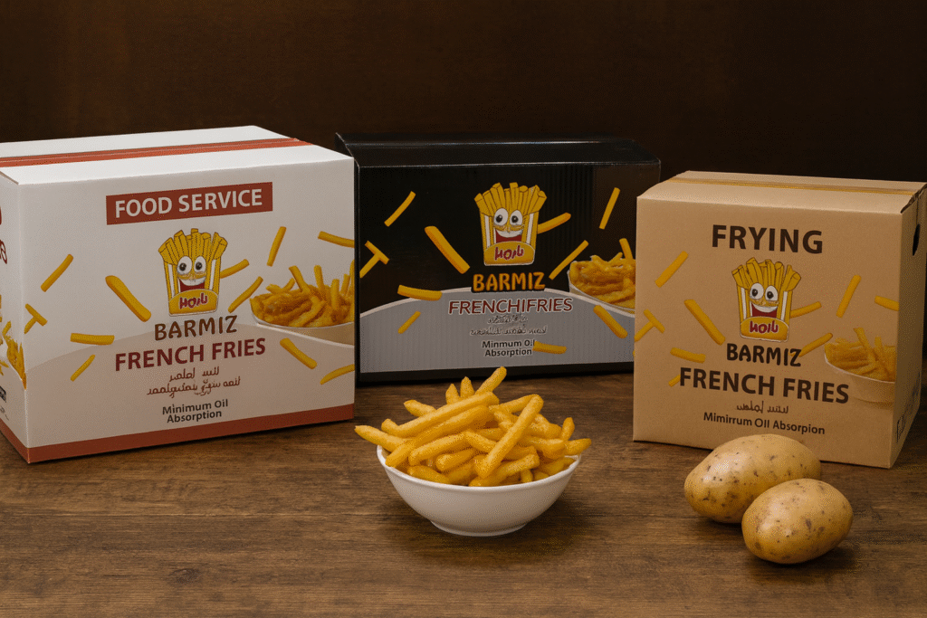 سیب زمینی نیمه آماده خلالینو