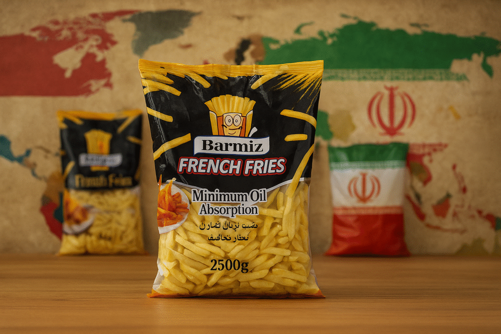 مقایسه سیب زمینی منجمد ایرانی و رقبا (هلندی، بلژیکی) در بازار جهان