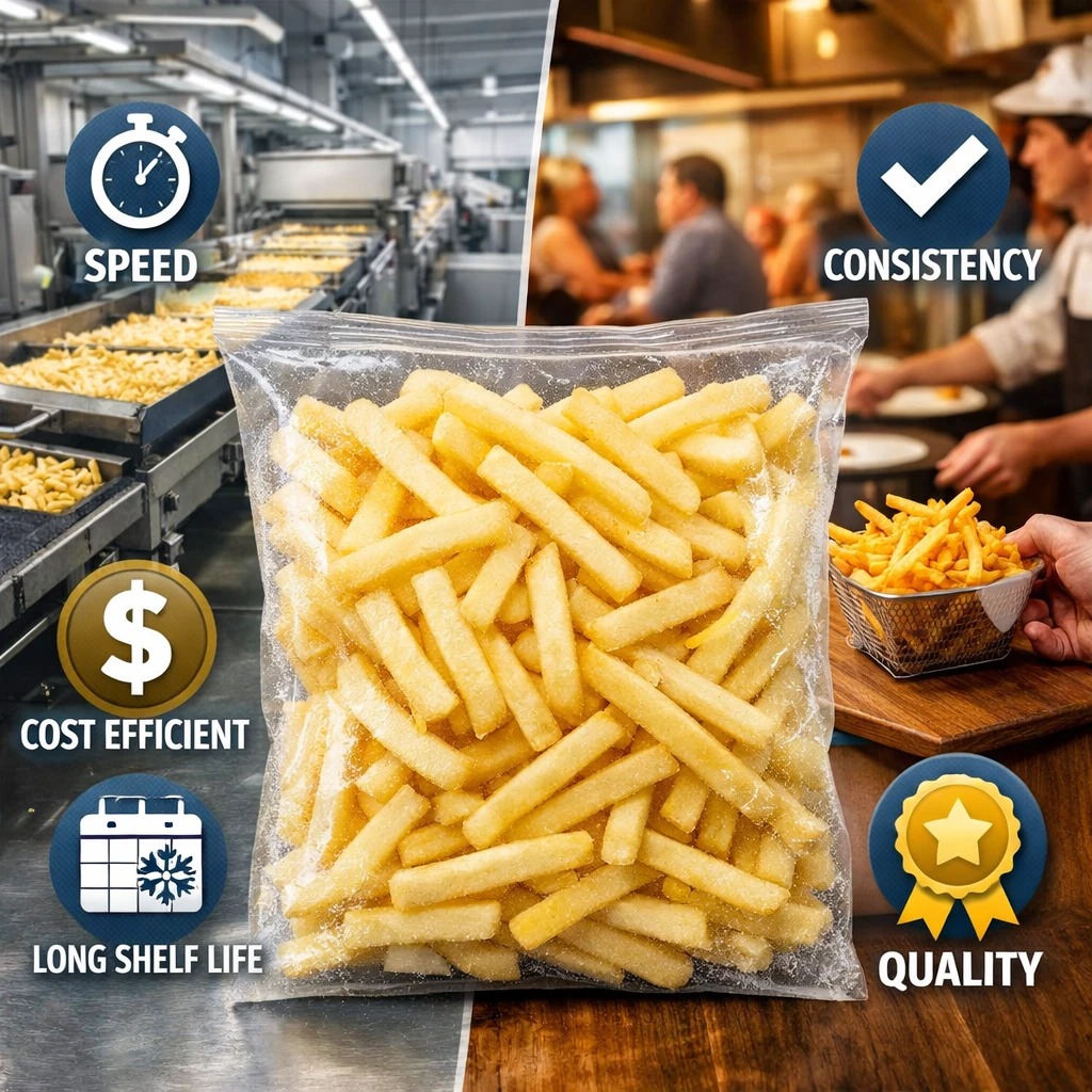 Why have frozen semi-finished potatoes become the first choice in the market?